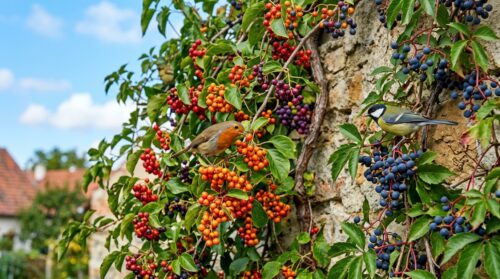 popínavé rostliny s ovocnými plody, které promění holou zeď v ráj ptáků. objevte, proč jsou tyto rostliny přínosem pro vaši zahradu a proč je přesto málokdo vysazuje.