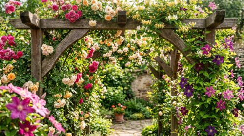 objevte nejlepší popínavé rostliny pro vaši pergolu a vytvořte kvetoucí a voňavý zahradní ráj plný krásy a vůní.