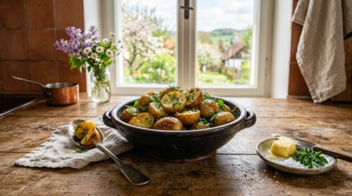 Jak správně upéct nové brambory v troubě