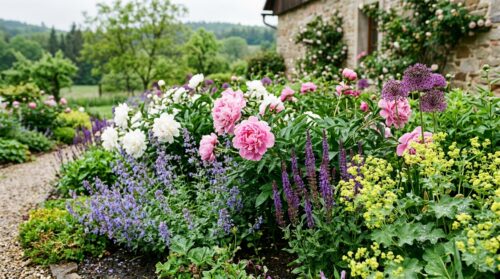 Pivoňky a jejich nejlepší sousedé: Jak dosáhnout bohaté zahradní kvetby